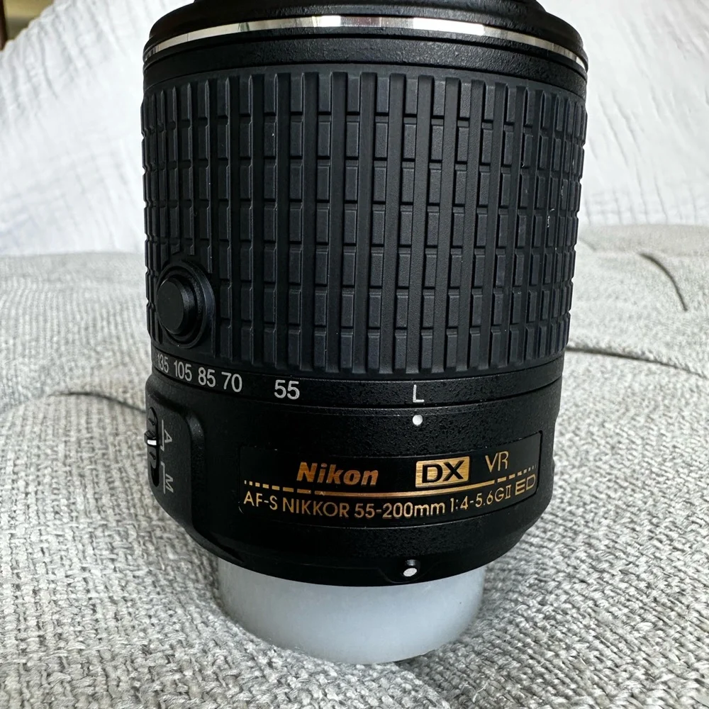 Nikon d3300 DSLR camera, 2 lenses, speed light flash and case-- all included